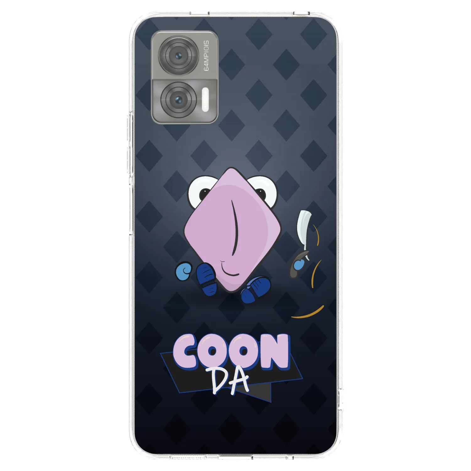 Picasee silikonový průhledný obal pro Motorola Edge 30 Neo - COONDA holátko - tmavá