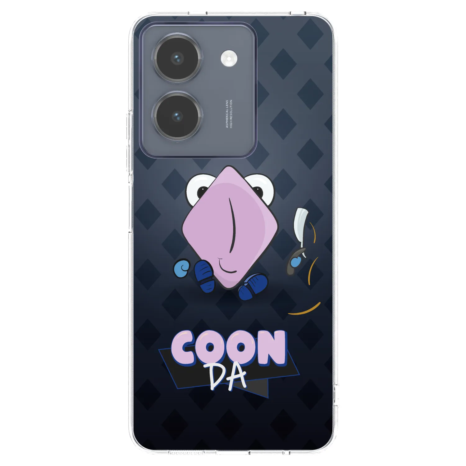 Picasee silikonový průhledný obal pro Vivo Y36 4G - COONDA holátko - tmavá