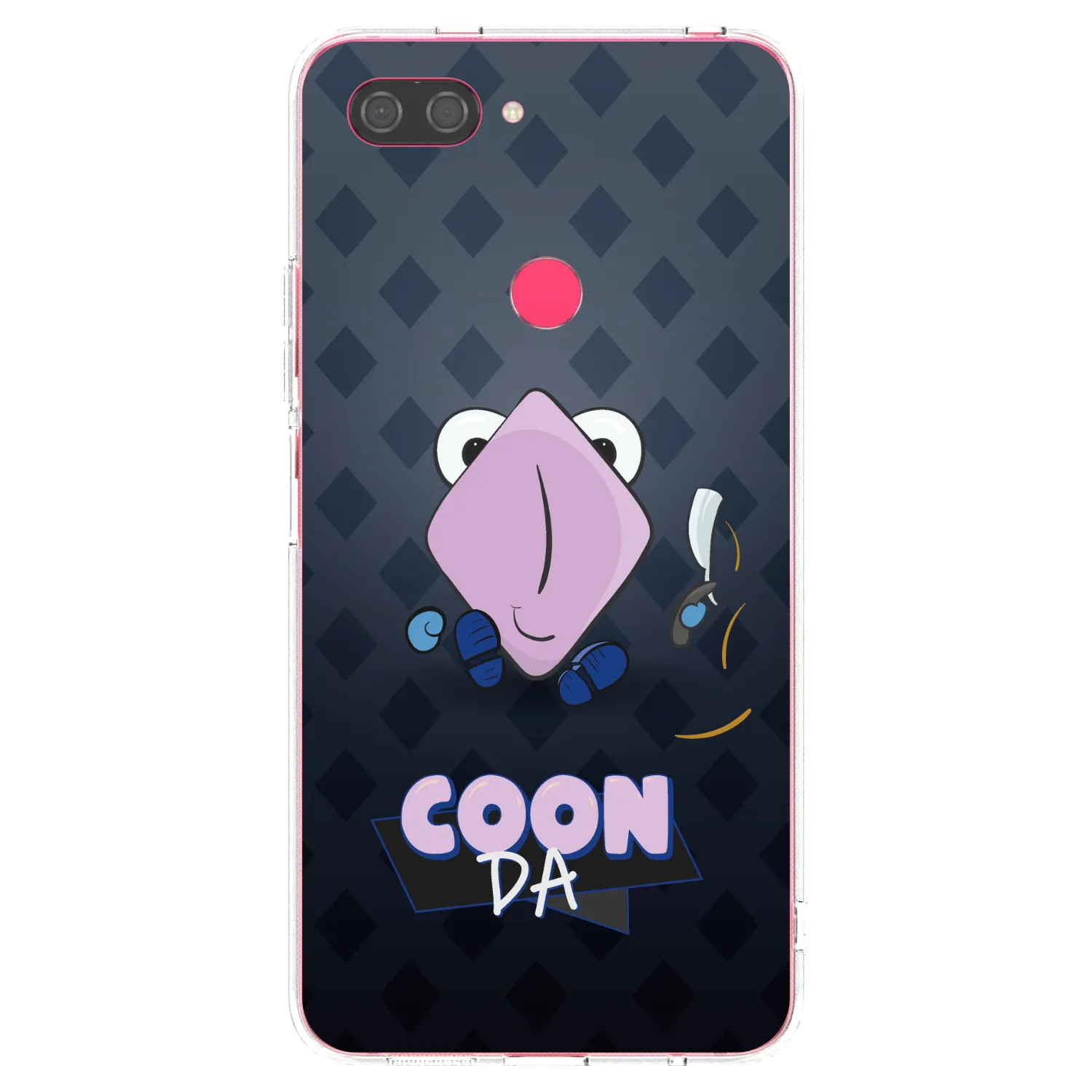 Picasee silikonový průhledný obal pro Xiaomi Mi 8 Lite - COONDA holátko - tmavá