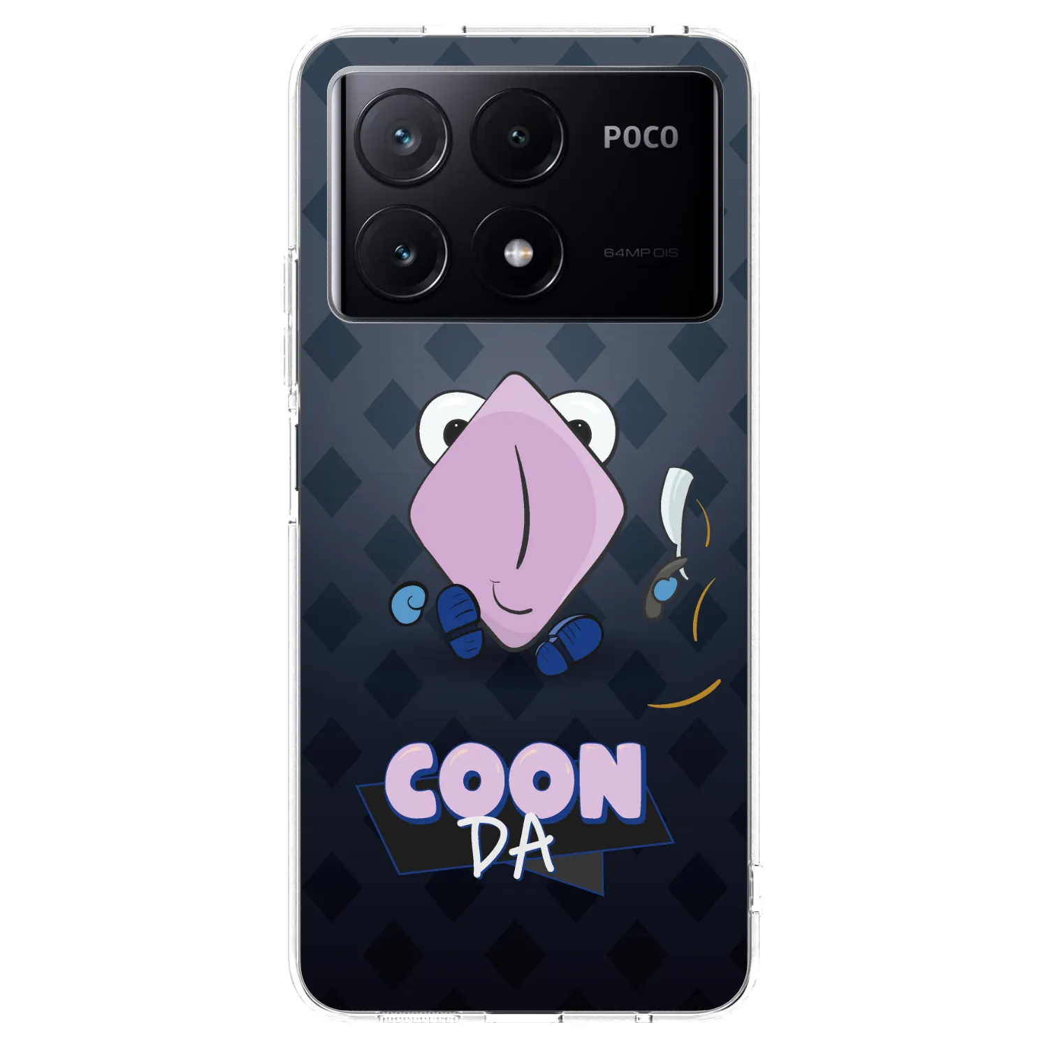 Picasee silikonový průhledný obal pro Xiaomi Poco X6 Pro - COONDA holátko - tmavá