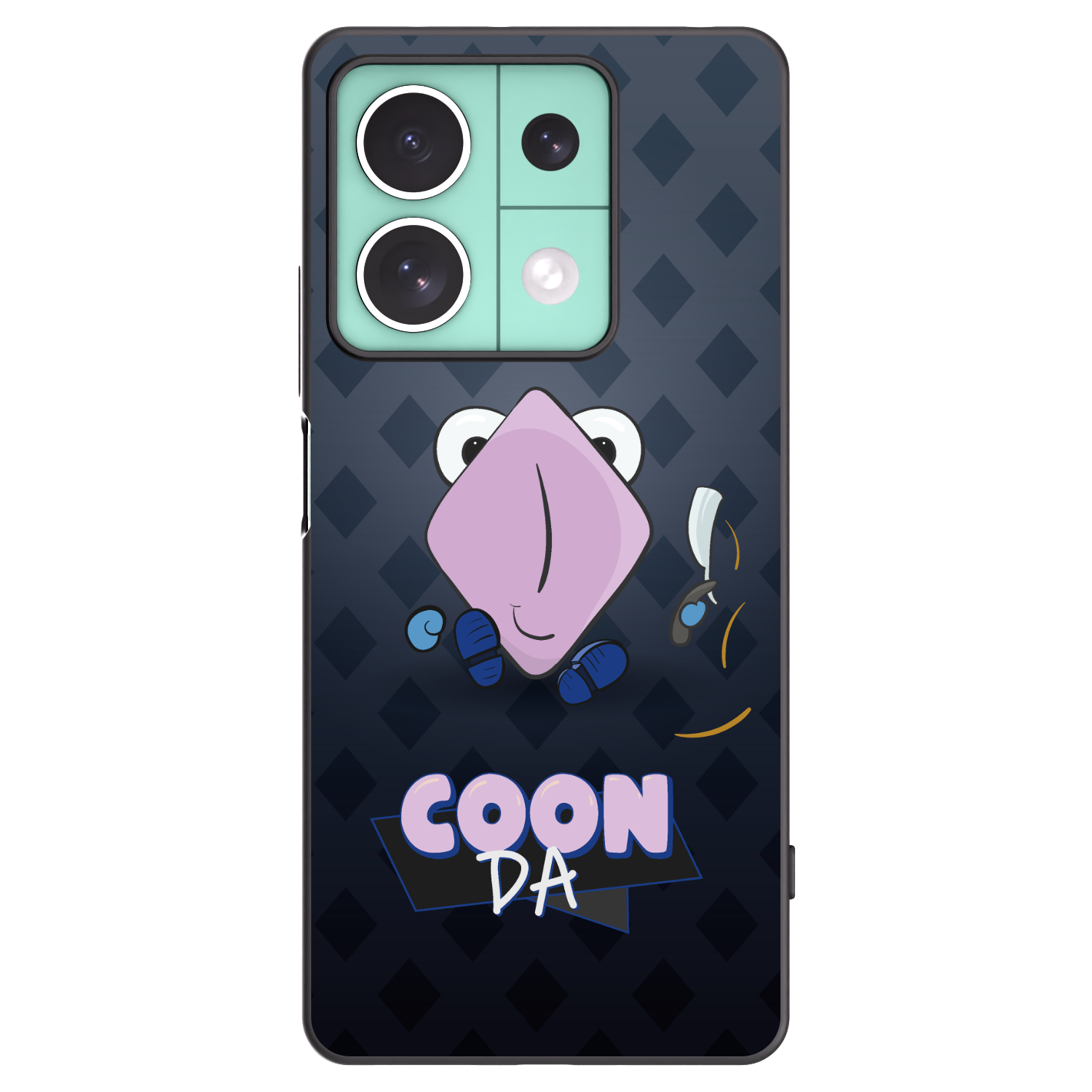 Picasee silikonový černý obal pro Xiaomi Redmi Note 13 5G - COONDA holátko - tmavá