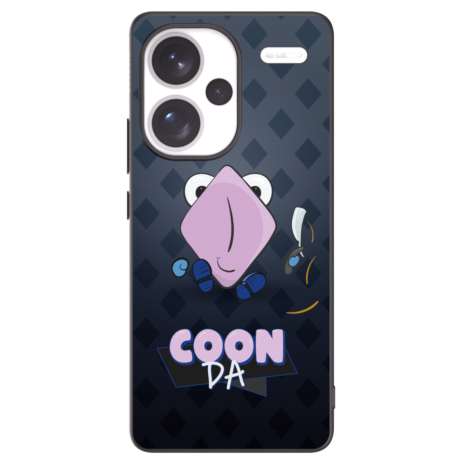 Picasee silikonový černý obal pro Xiaomi Redmi Note 13 Pro+ 5G - COONDA holátko - tmavá