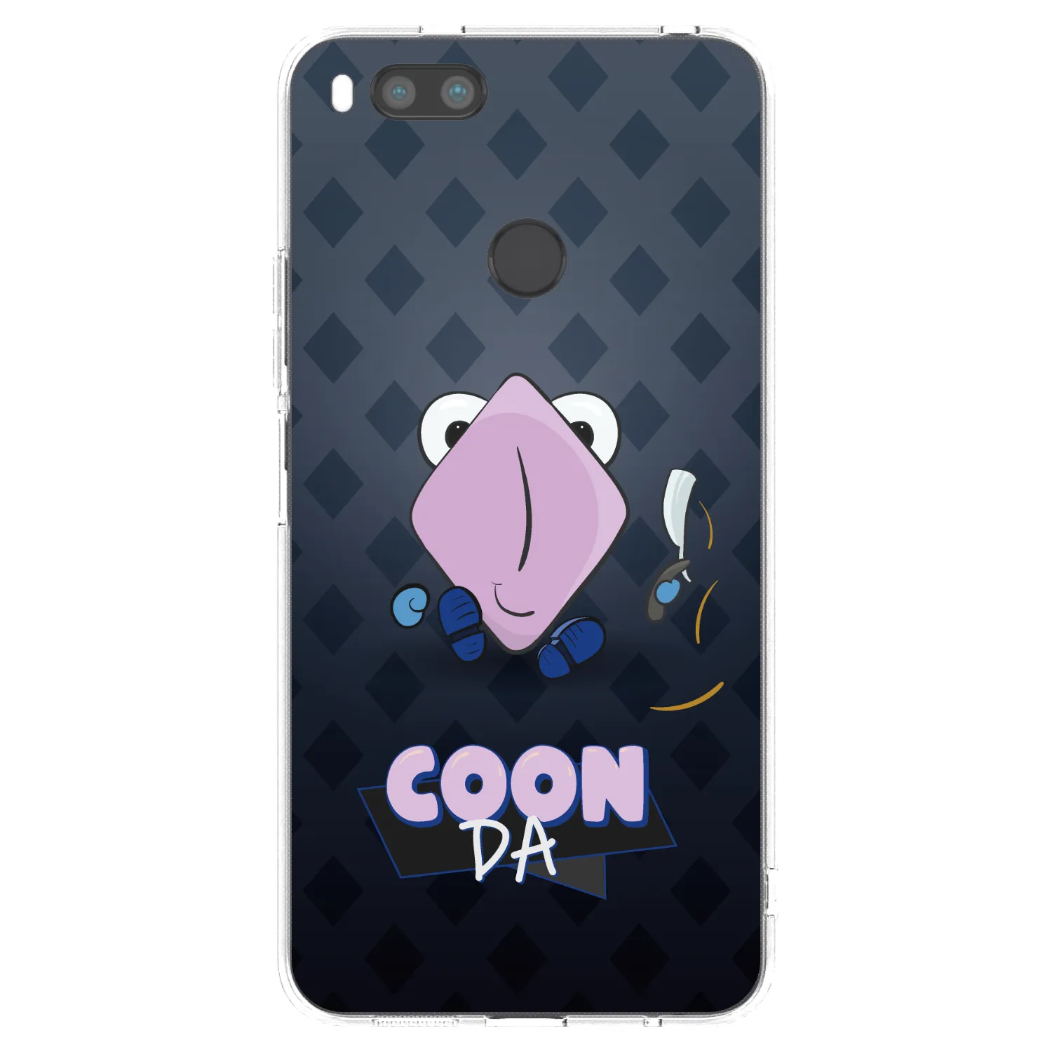 Picasee silikonový průhledný obal pro Xiaomi Mi A1 Global - COONDA holátko - tmavá