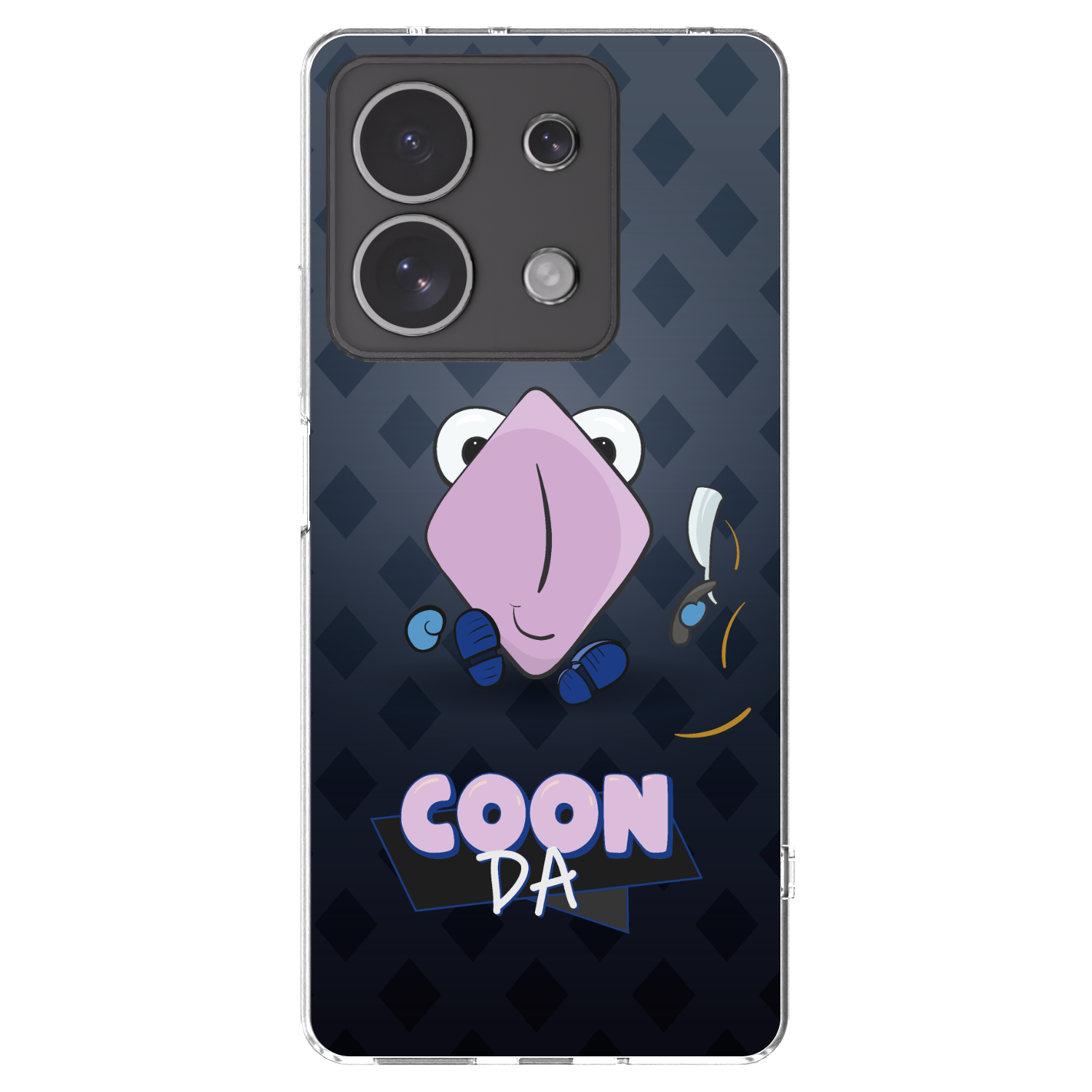 Picasee silikonový průhledný obal pro Xiaomi Redmi Note 13 4G - COONDA holátko - tmavá