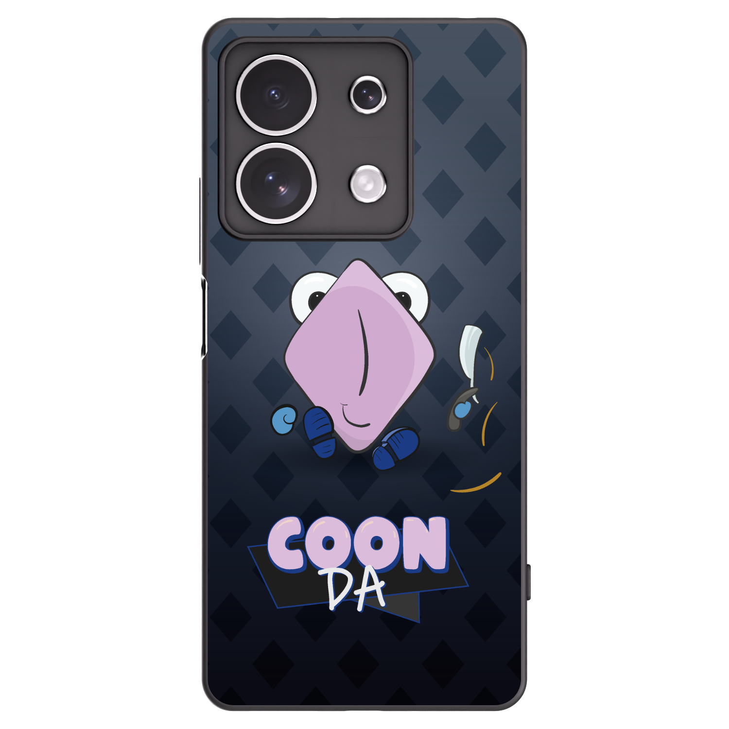 Picasee silikonový černý obal pro Xiaomi Redmi Note 13 4G - COONDA holátko - tmavá