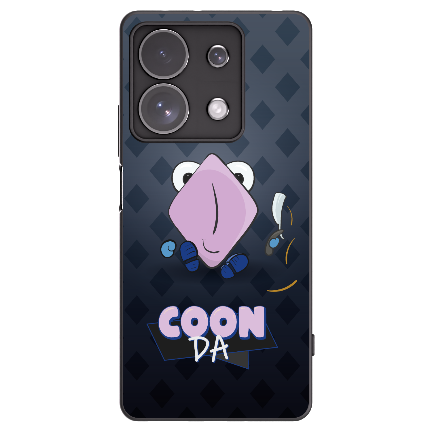 Picasee silikonový černý obal pro Xiaomi Redmi Note 13 Pro 4G - COONDA holátko - tmavá