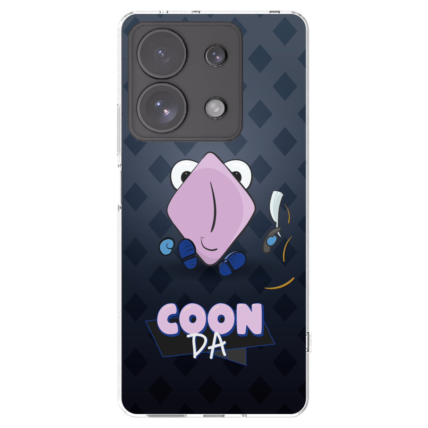 Picasee silikonový průhledný obal pro Xiaomi Redmi Note 13 Pro 4G - COONDA holátko - tmavá