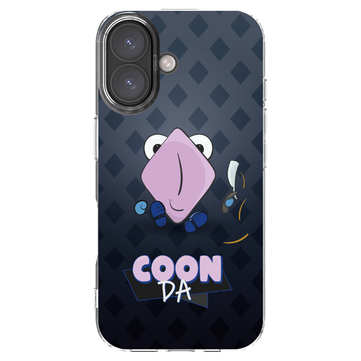 Picasee silikonový průhledný obal pro Apple iPhone 16 - COONDA holátko - tmavá