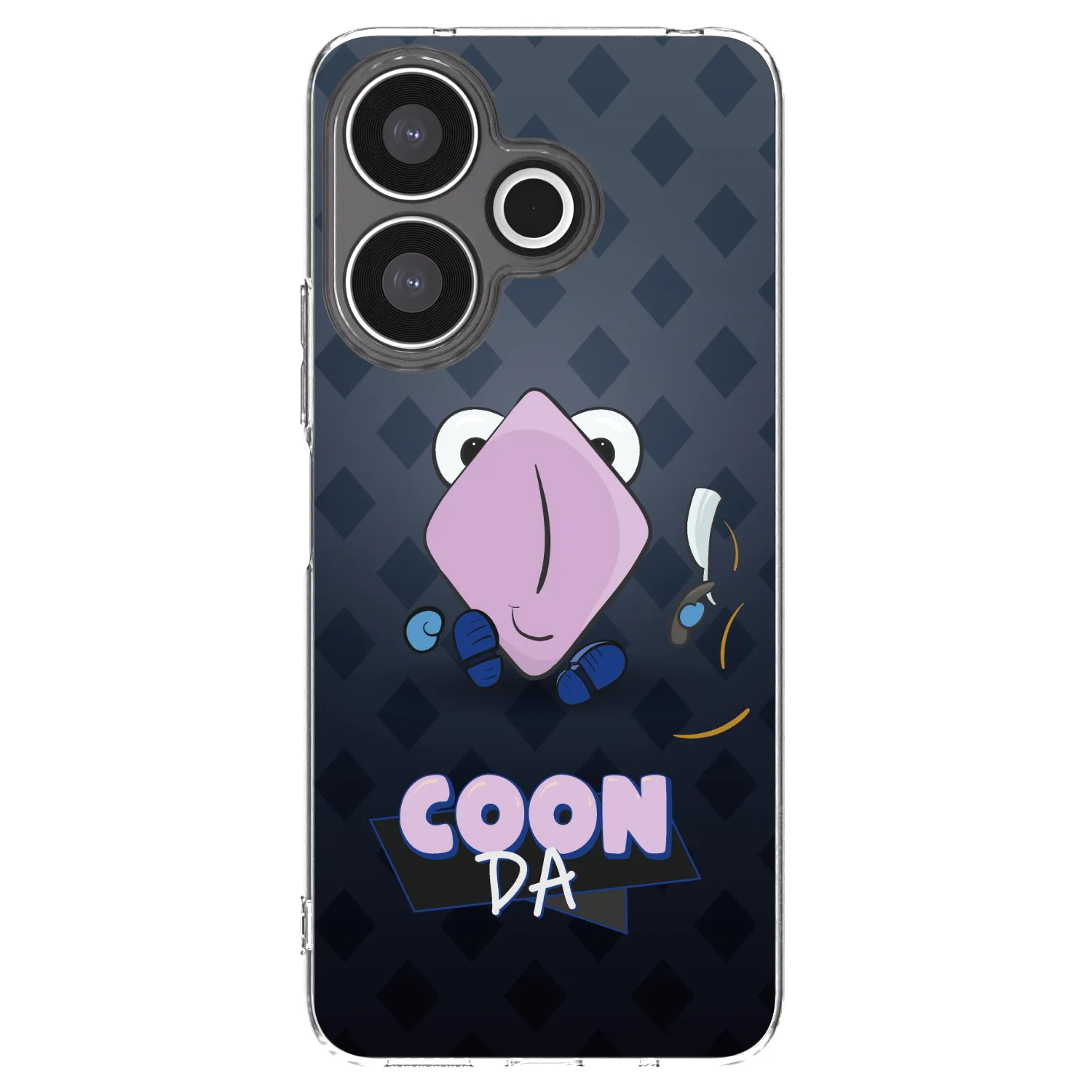 Picasee silikonový průhledný obal pro Xiaomi Redmi 13 4G - COONDA holátko - tmavá