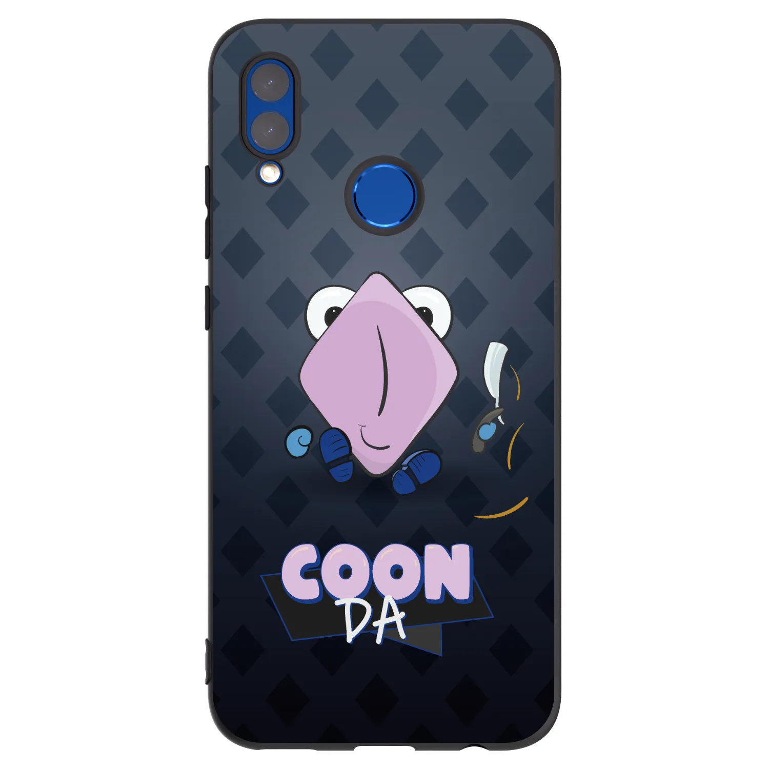 Picasee silikonový černý obal pro Honor 10 Lite - COONDA holátko - tmavá