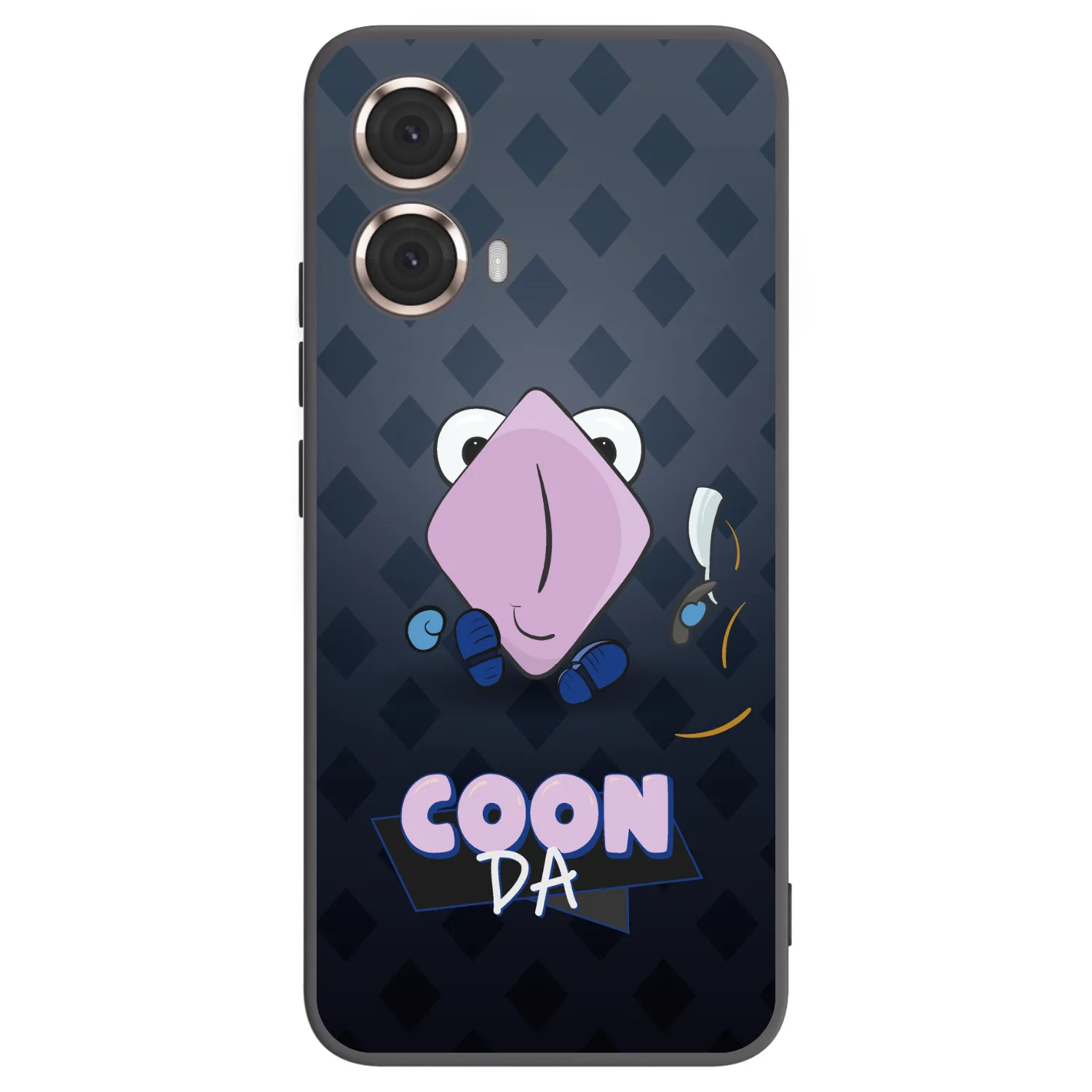 Picasee silikonový černý obal pro Motorola Moto G85 - COONDA holátko - tmavá