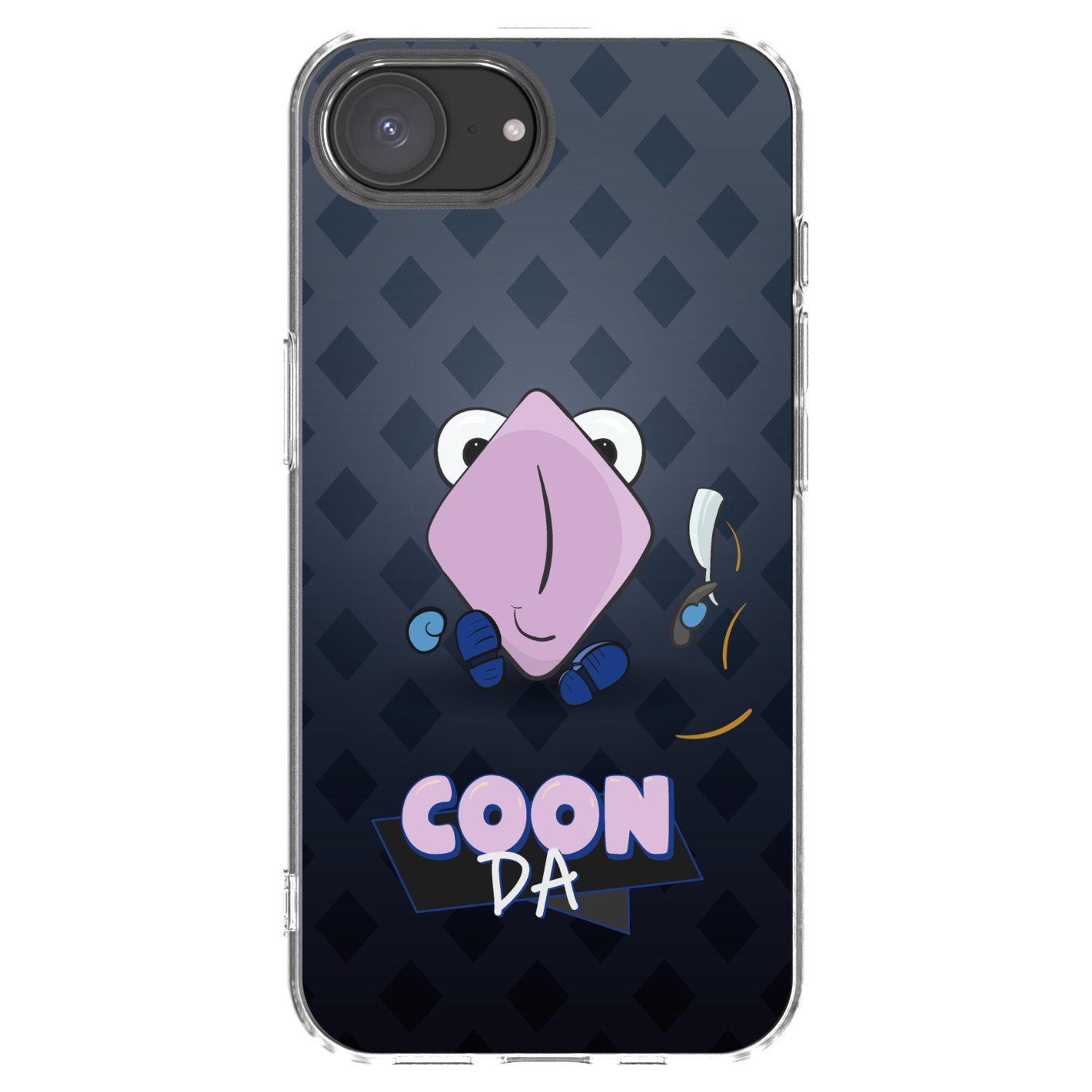 Picasee silikonový průhledný obal pro Apple iPhone 16e - COONDA holátko - tmavá