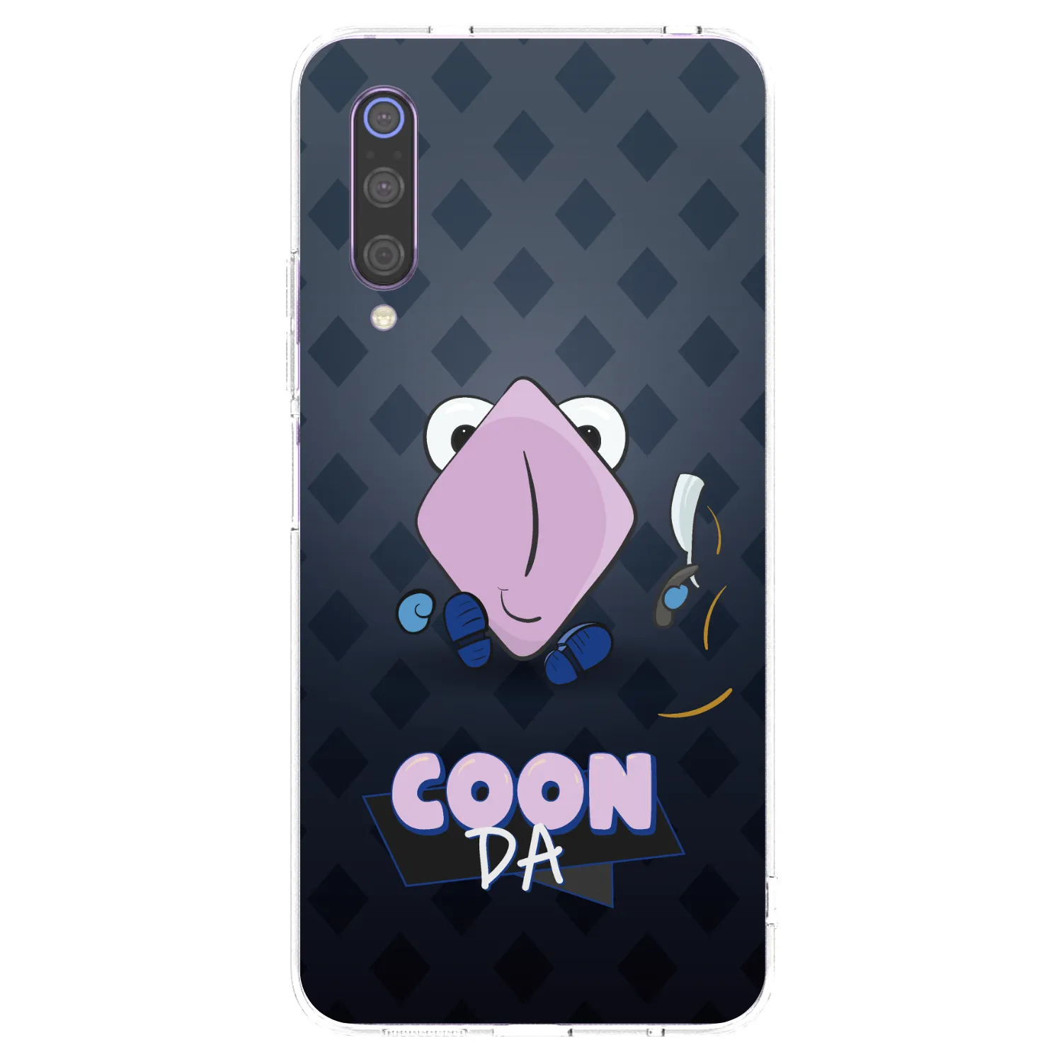 Picasee silikonový průhledný obal pro Xiaomi Mi 9 - COONDA holátko - tmavá