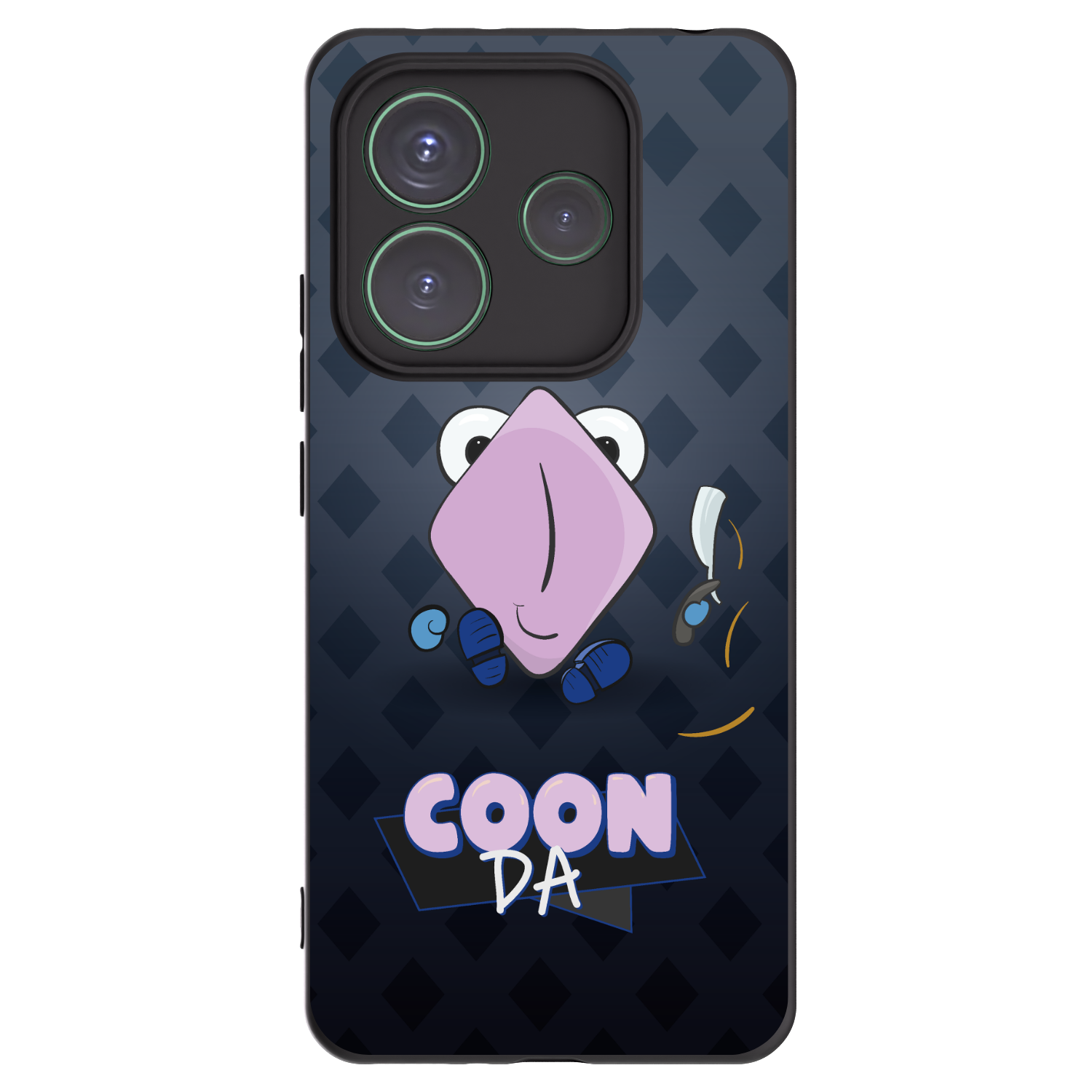 Picasee silikonový černý obal pro Xiaomi Redmi Note 14 5G - COONDA holátko - tmavá