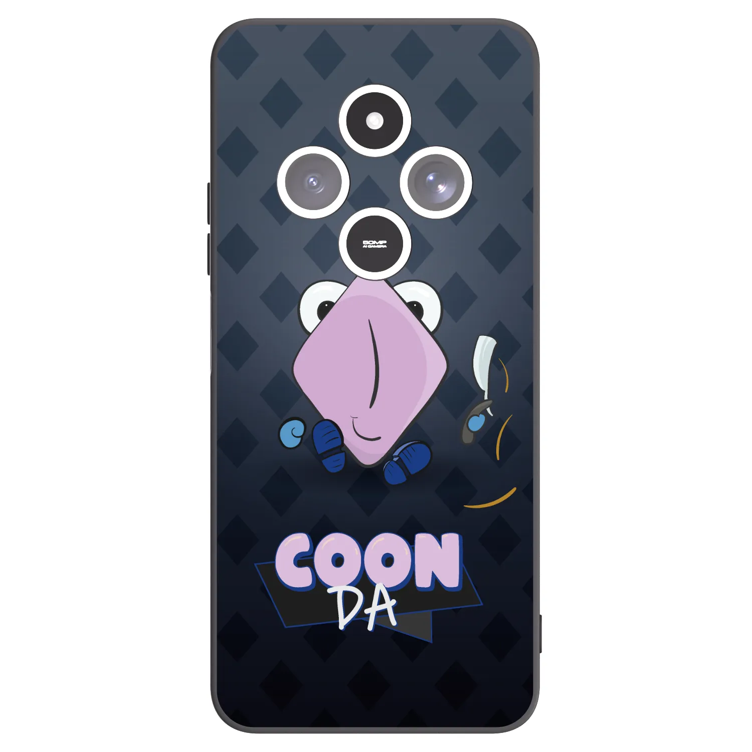 Picasee silikonový černý obal pro Xiaomi Redmi 14C - COONDA holátko - tmavá