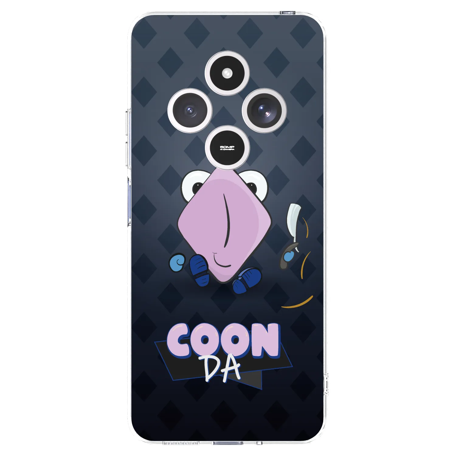 Picasee silikonový průhledný obal pro Xiaomi Redmi 14C - COONDA holátko - tmavá
