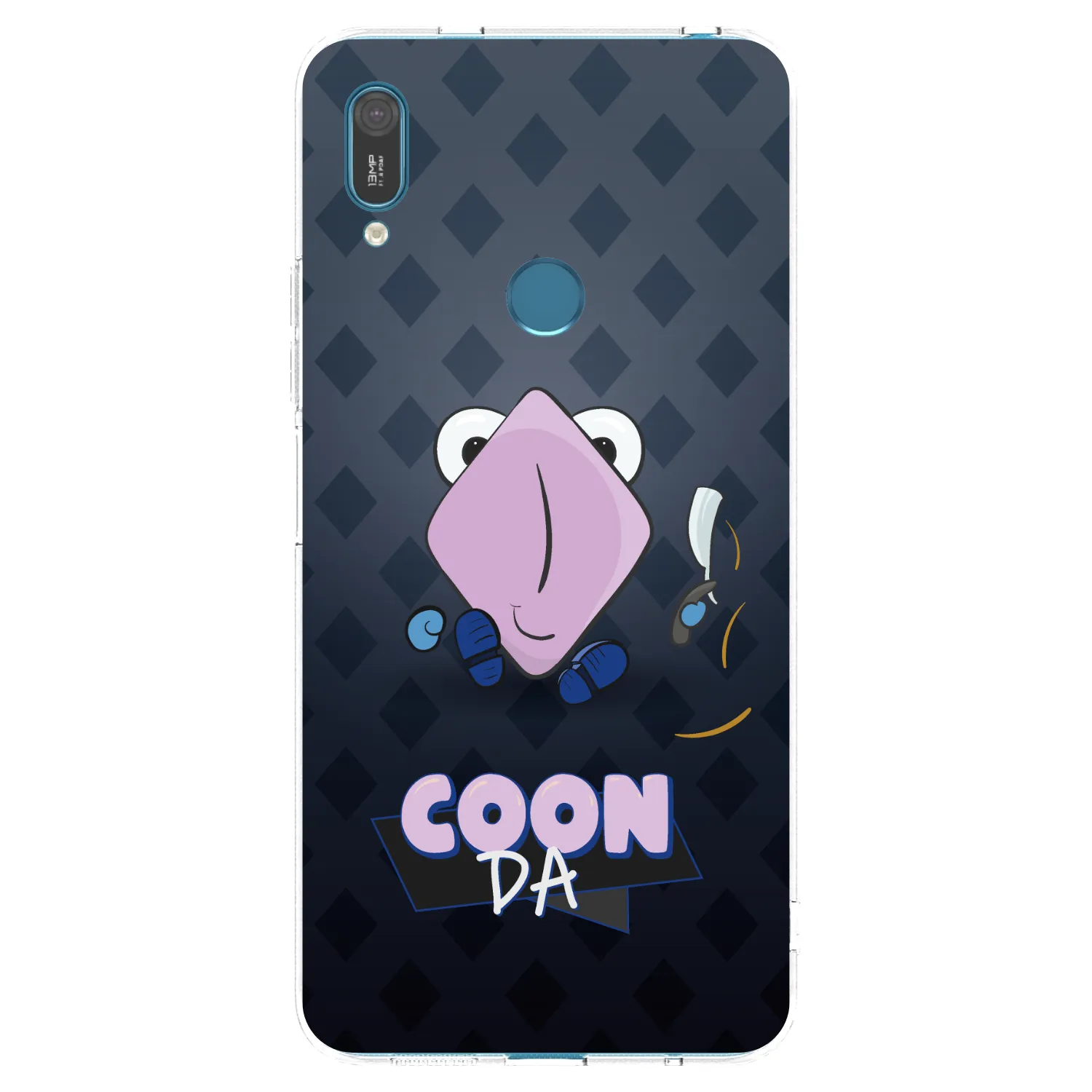 Picasee silikonový průhledný obal pro Huawei Y7 2019 - COONDA holátko - tmavá