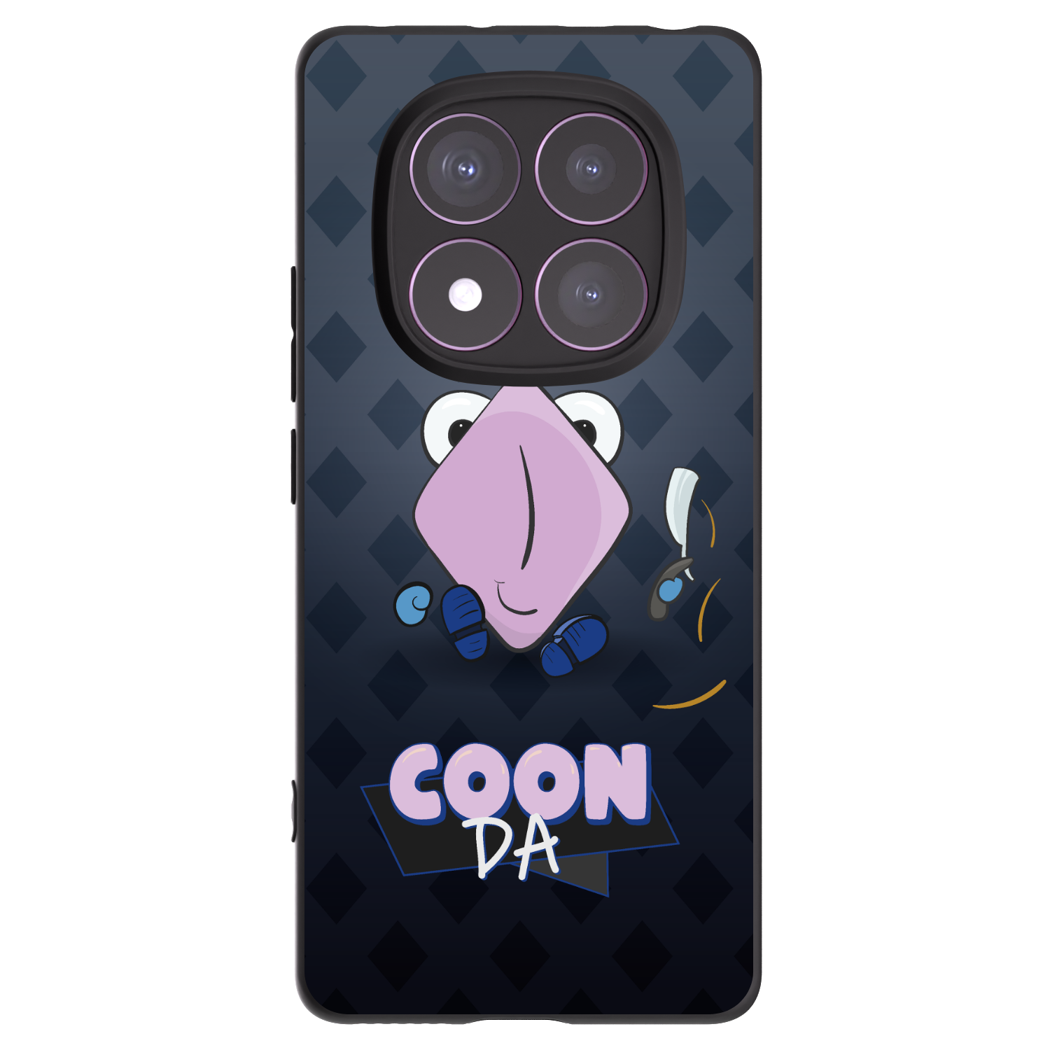 Picasee silikonový černý obal pro Xiaomi Redmi Note 14 Pro 4G - COONDA holátko - tmavá