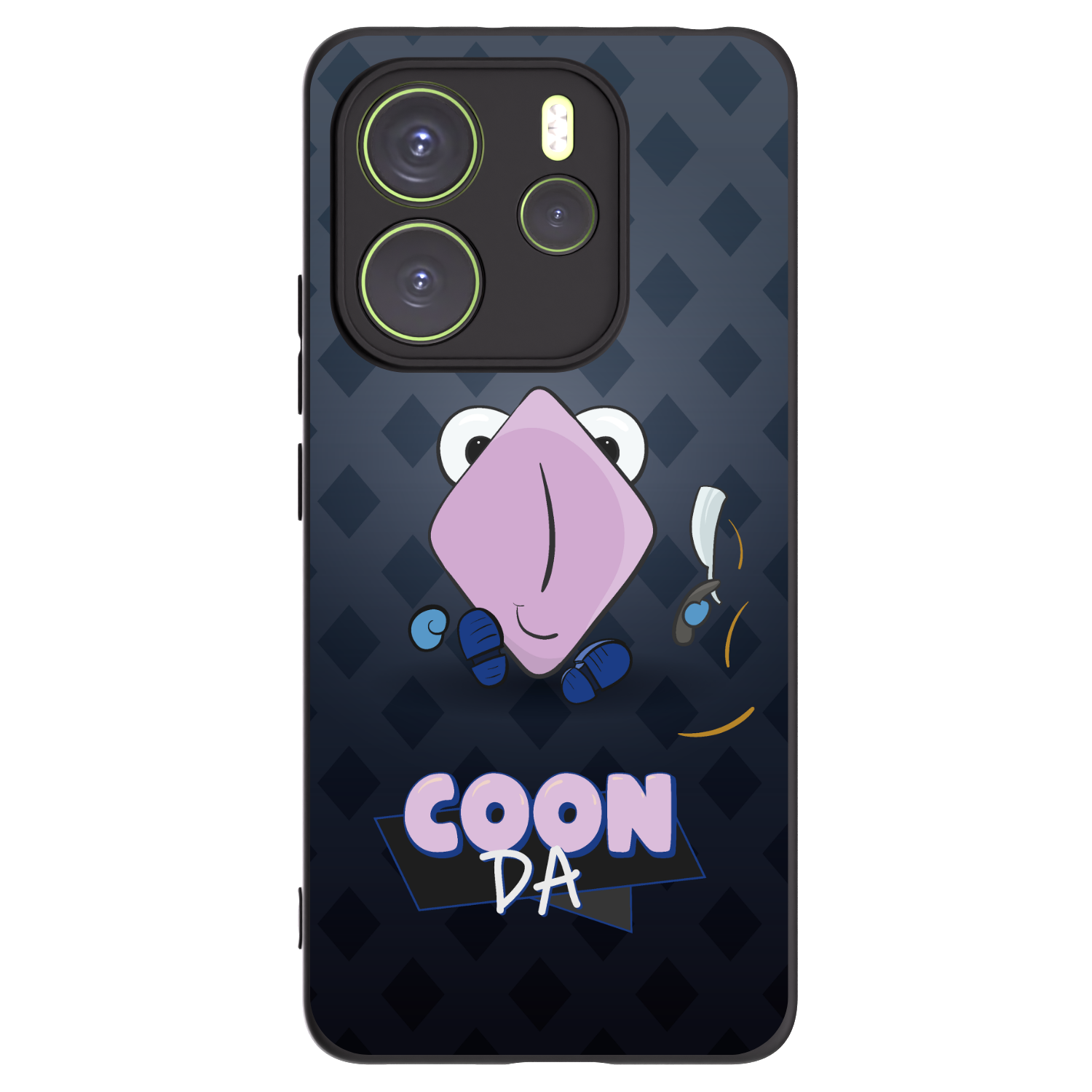 Picasee silikonový černý obal pro Xiaomi Redmi Note 14 4G - COONDA holátko - tmavá