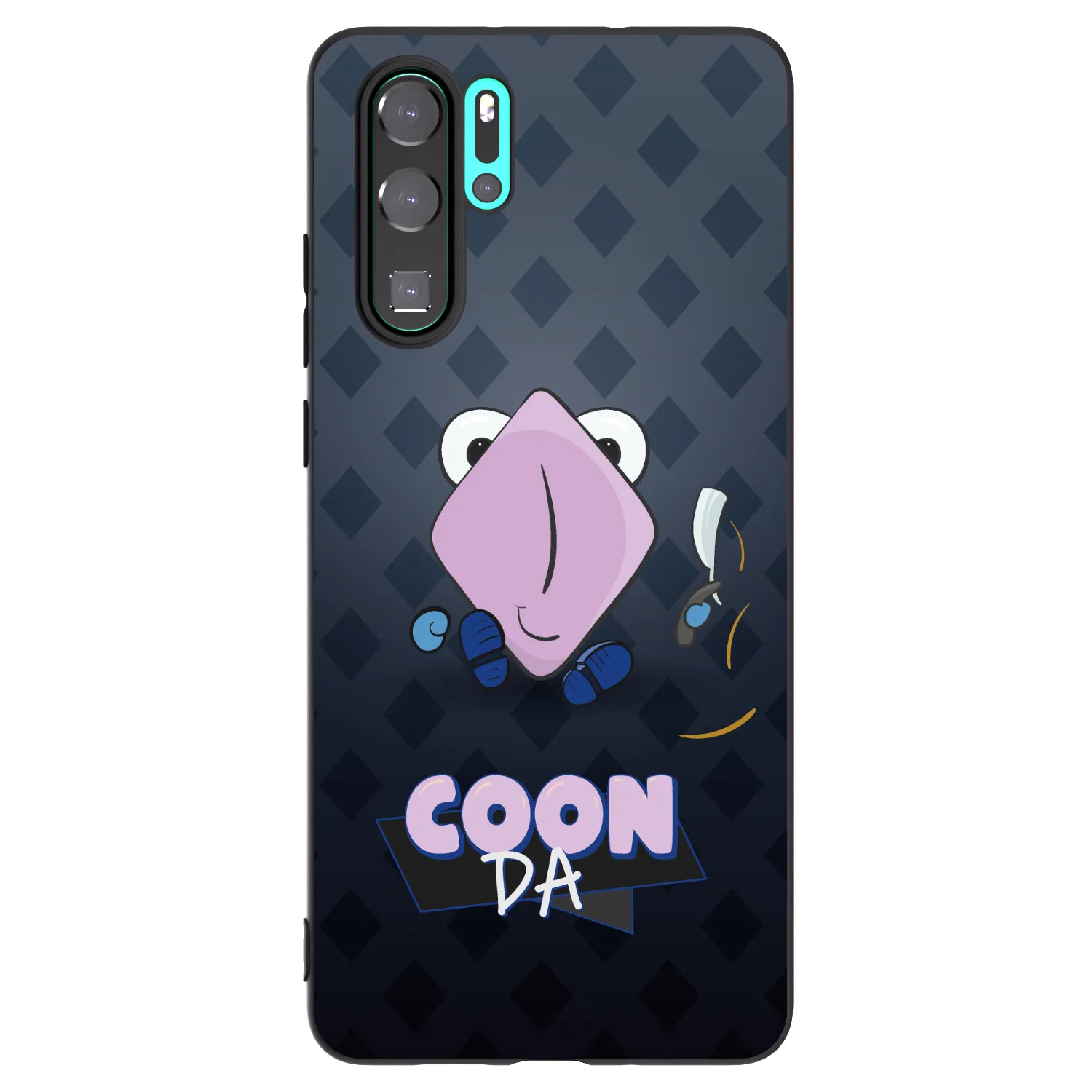 Picasee silikonový černý obal pro Huawei P30 Pro - COONDA holátko - tmavá