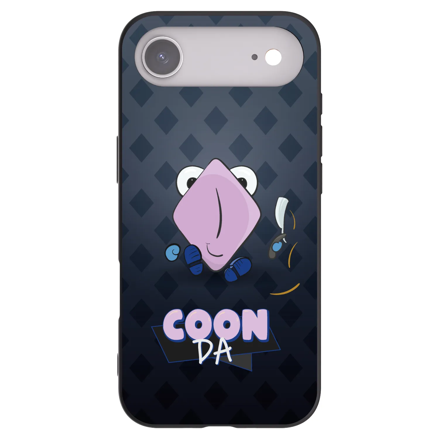 Picasee silikonový černý obal pro Apple iPhone Air - COONDA holátko - tmavá