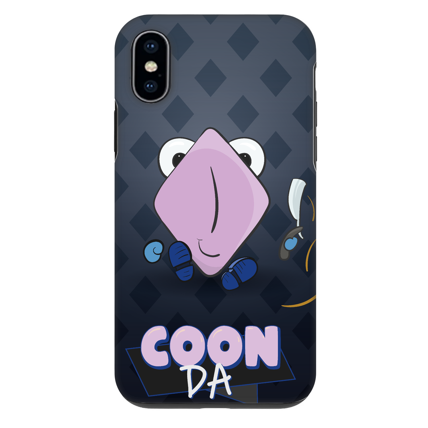 Picasee Fashion Case pro Apple iPhone X/XS - COONDA holátko - tmavá