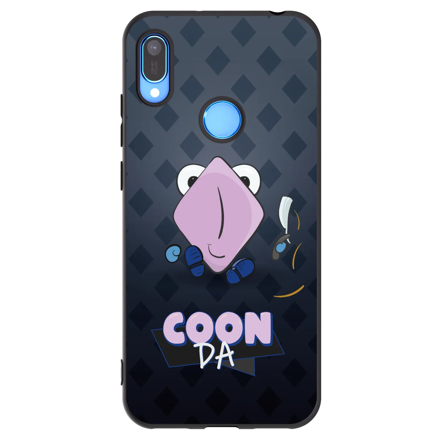 Picasee silikonový černý obal pro Huawei Y6 2019 - COONDA holátko - tmavá