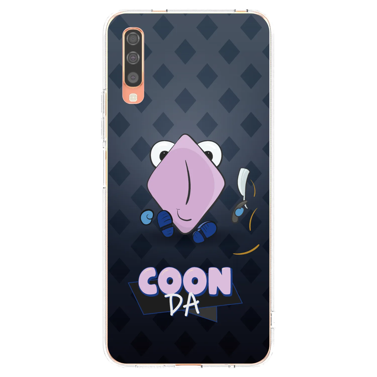 Picasee silikonový průhledný obal pro Samsung Galaxy A70 A705F - COONDA holátko - tmavá