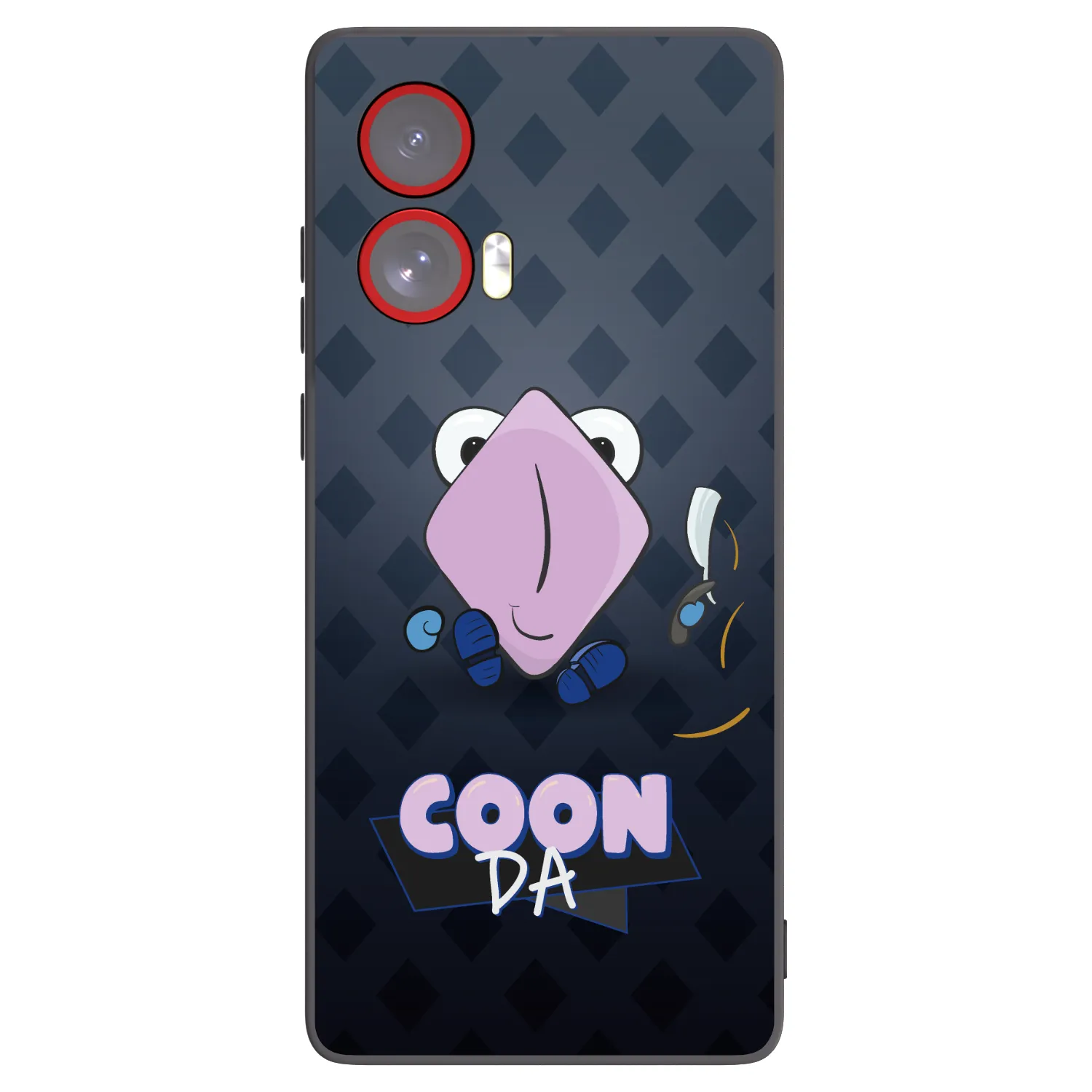 Picasee silikonový černý obal pro Motorola Edge 50 Fusion - COONDA holátko - tmavá