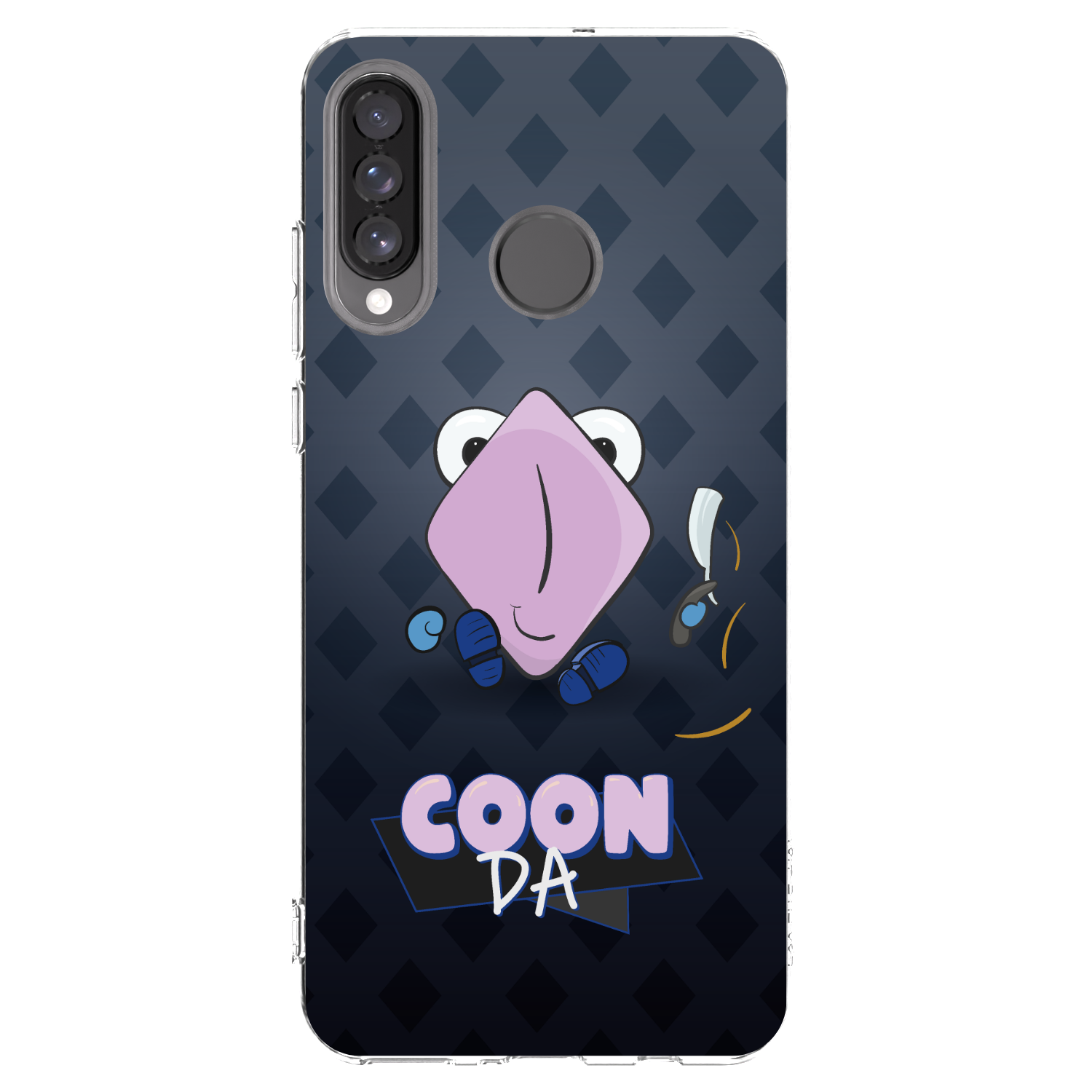 Picasee silikonový průhledný obal pro Huawei P30 Lite - COONDA holátko - tmavá