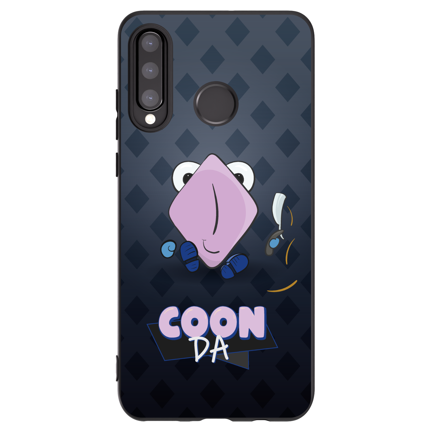 Picasee silikonový černý obal pro Huawei P30 Lite - COONDA holátko - tmavá