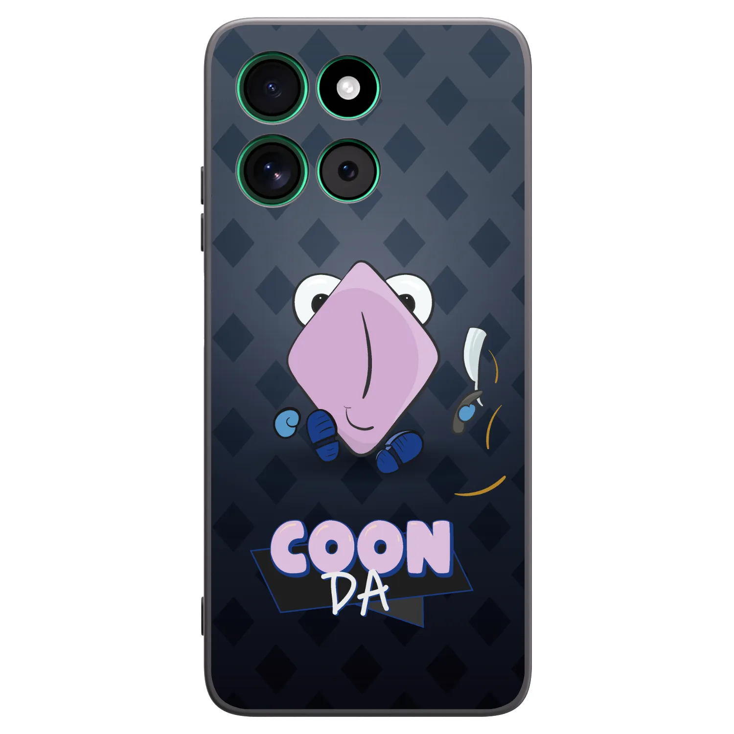 Picasee silikonový černý obal pro Motorola Moto G57 Power - COONDA holátko - tmavá