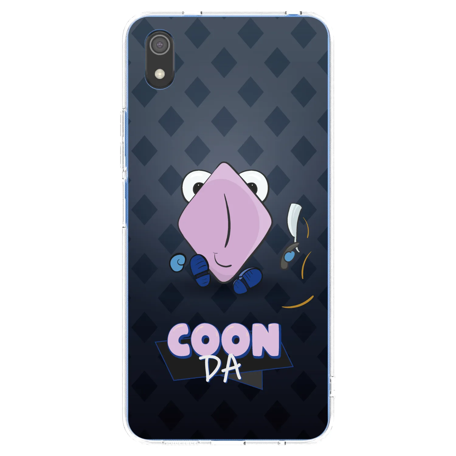 Picasee silikonový průhledný obal pro Xiaomi Redmi 7A - COONDA holátko - tmavá