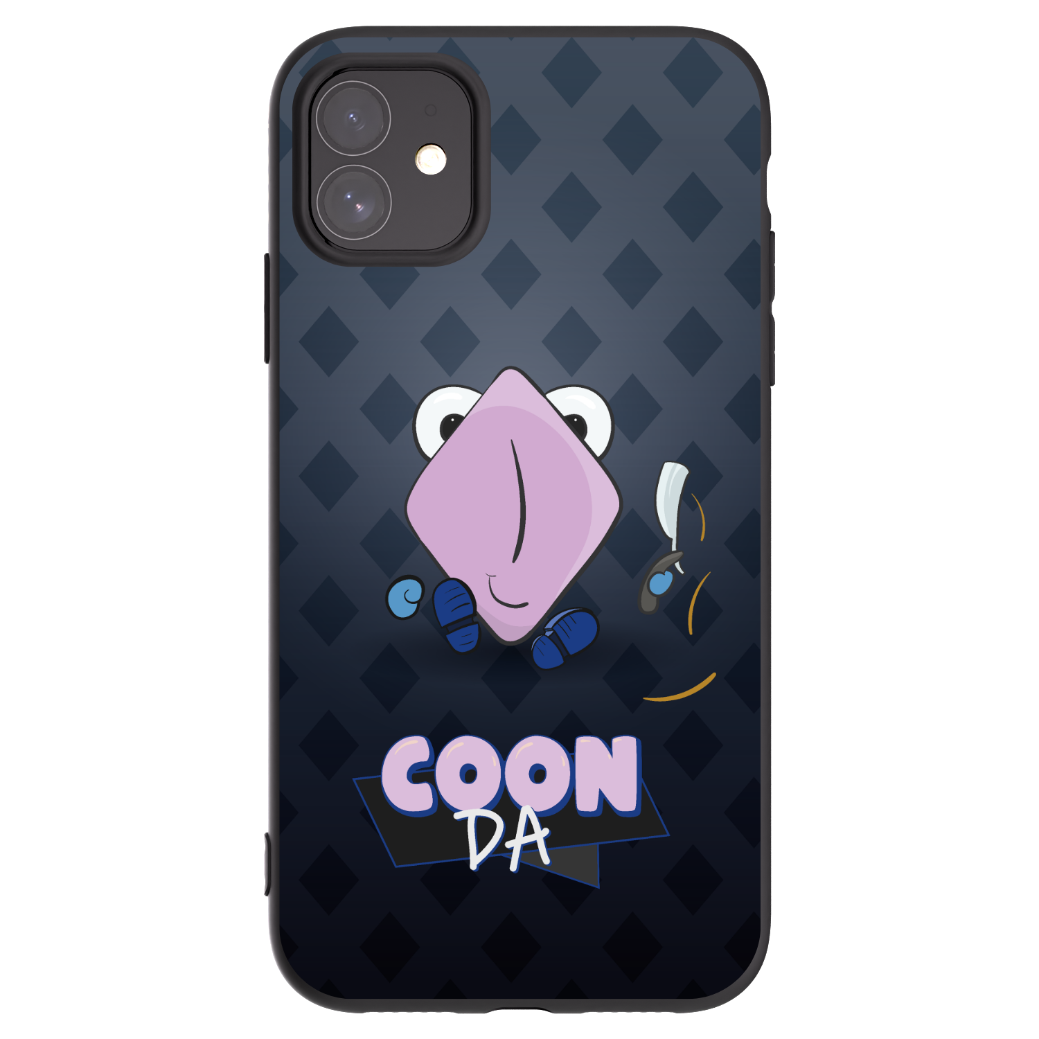 Picasee silikonový černý obal pro Apple iPhone 11 - COONDA holátko - tmavá