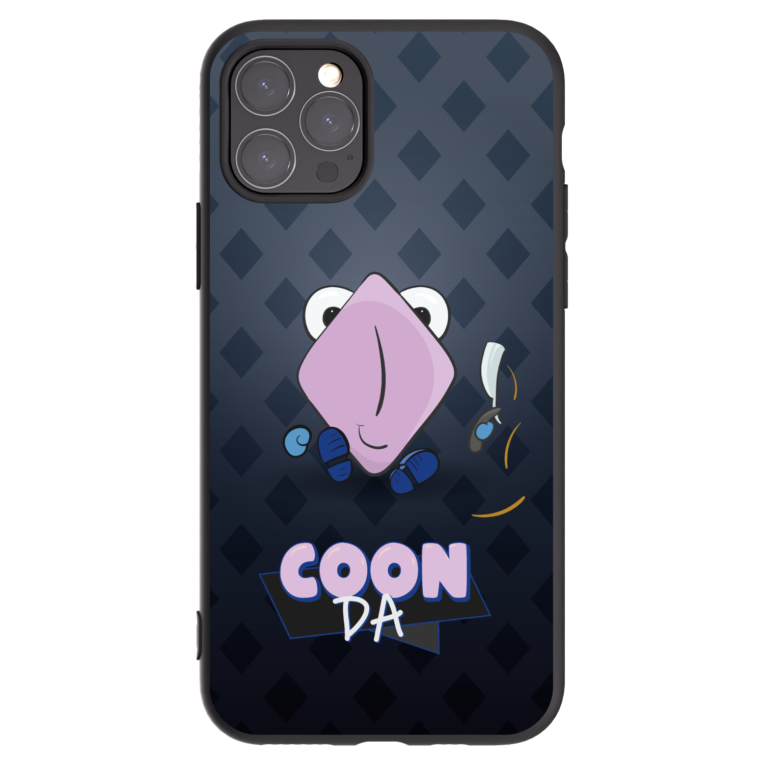 Picasee silikonový černý obal pro Apple iPhone 11 Pro - COONDA holátko - tmavá