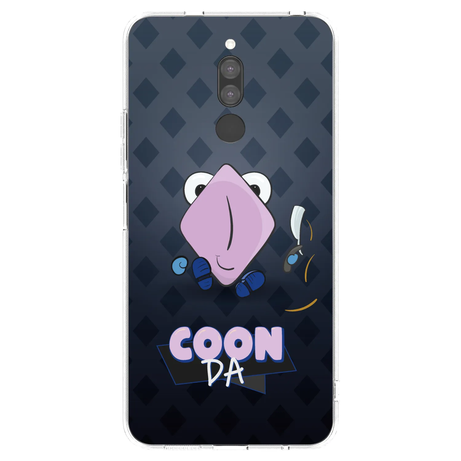 Picasee silikonový průhledný obal pro Xiaomi Redmi 8 - COONDA holátko - tmavá