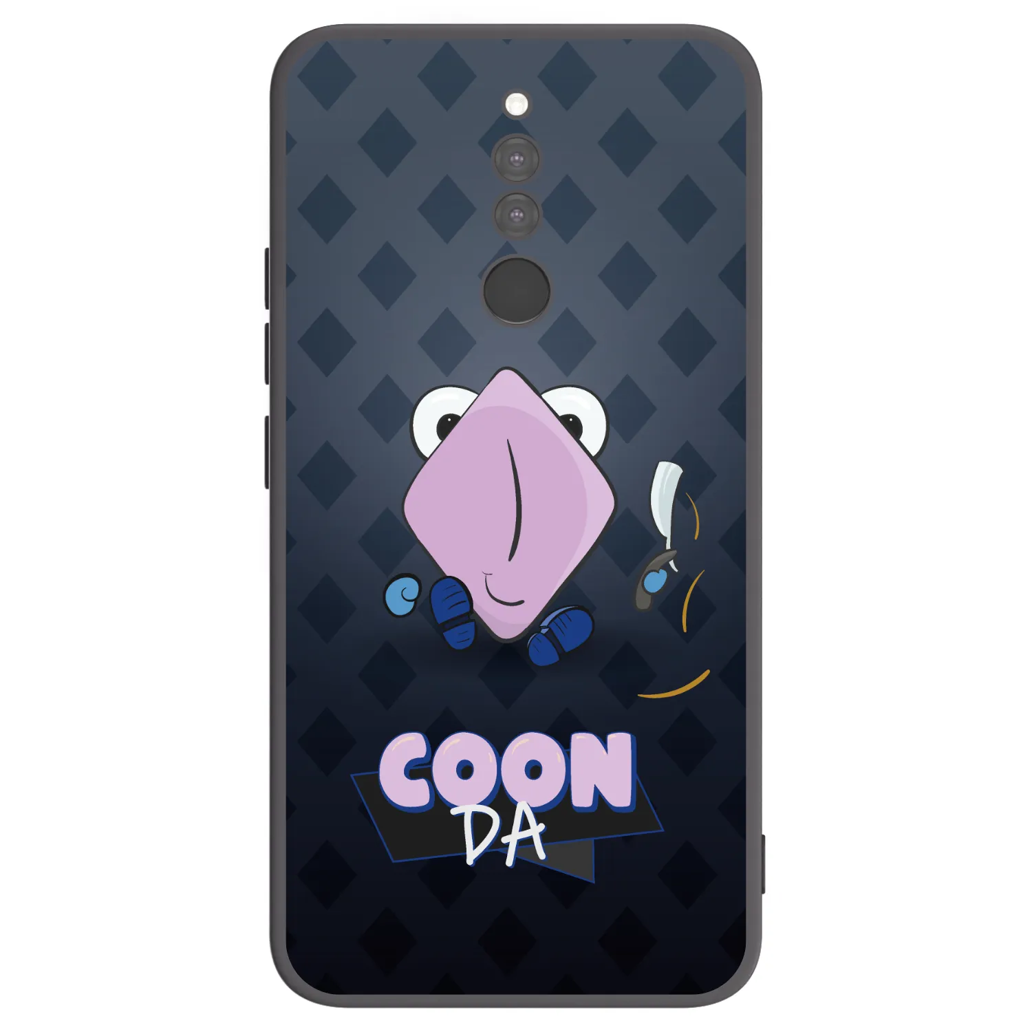 Picasee silikonový černý obal pro Xiaomi Redmi 8 - COONDA holátko - tmavá