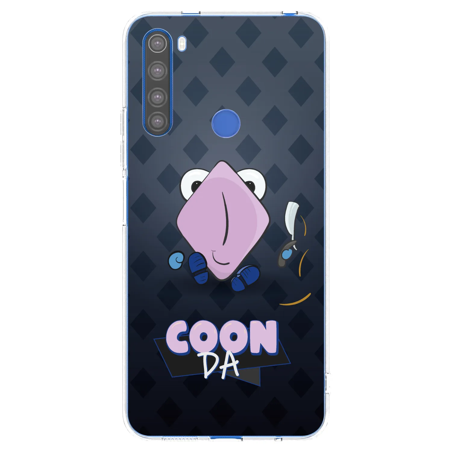 Picasee silikonový průhledný obal pro Xiaomi Redmi Note 8T - COONDA holátko - tmavá