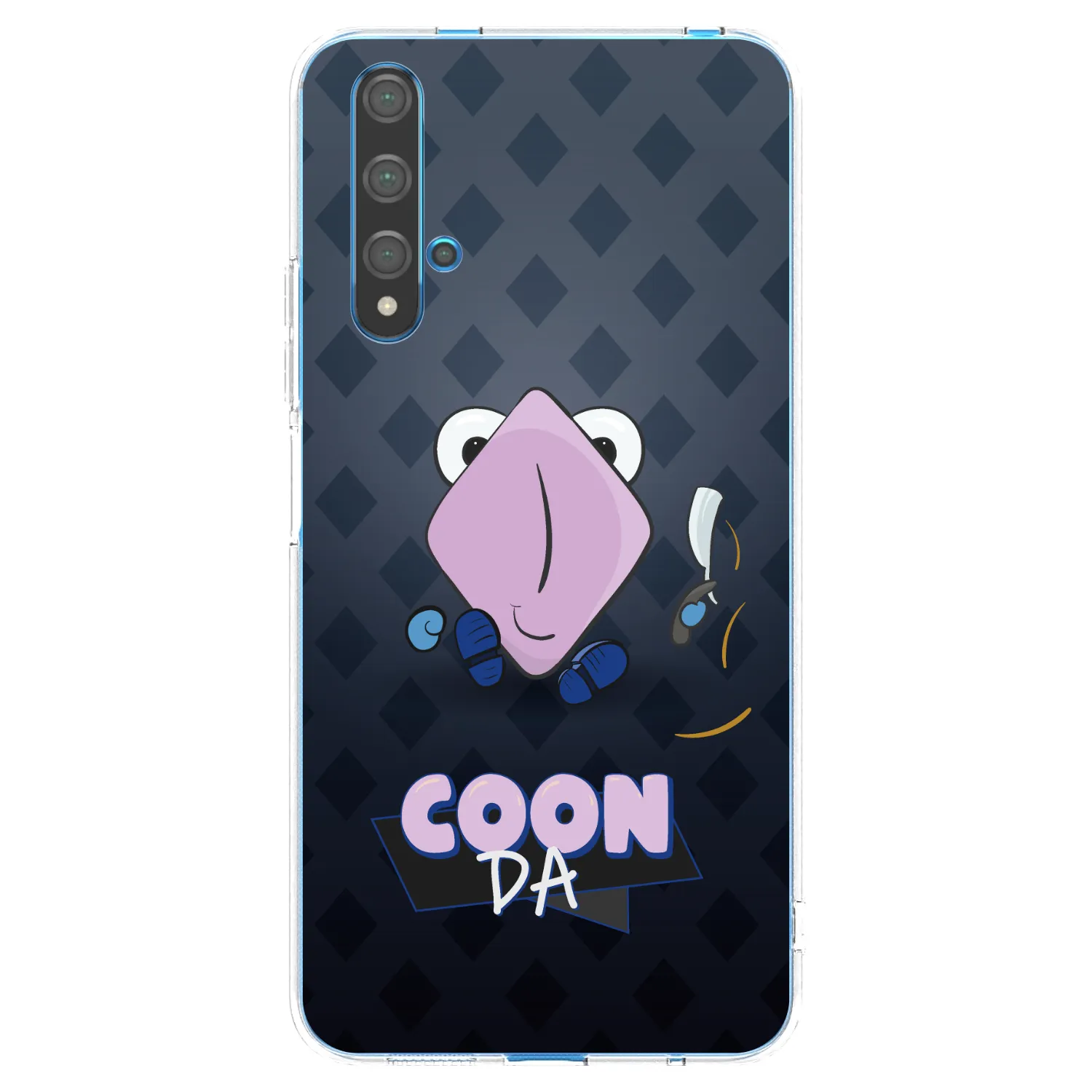 Picasee silikonový průhledný obal pro Huawei Nova 5T - COONDA holátko - tmavá