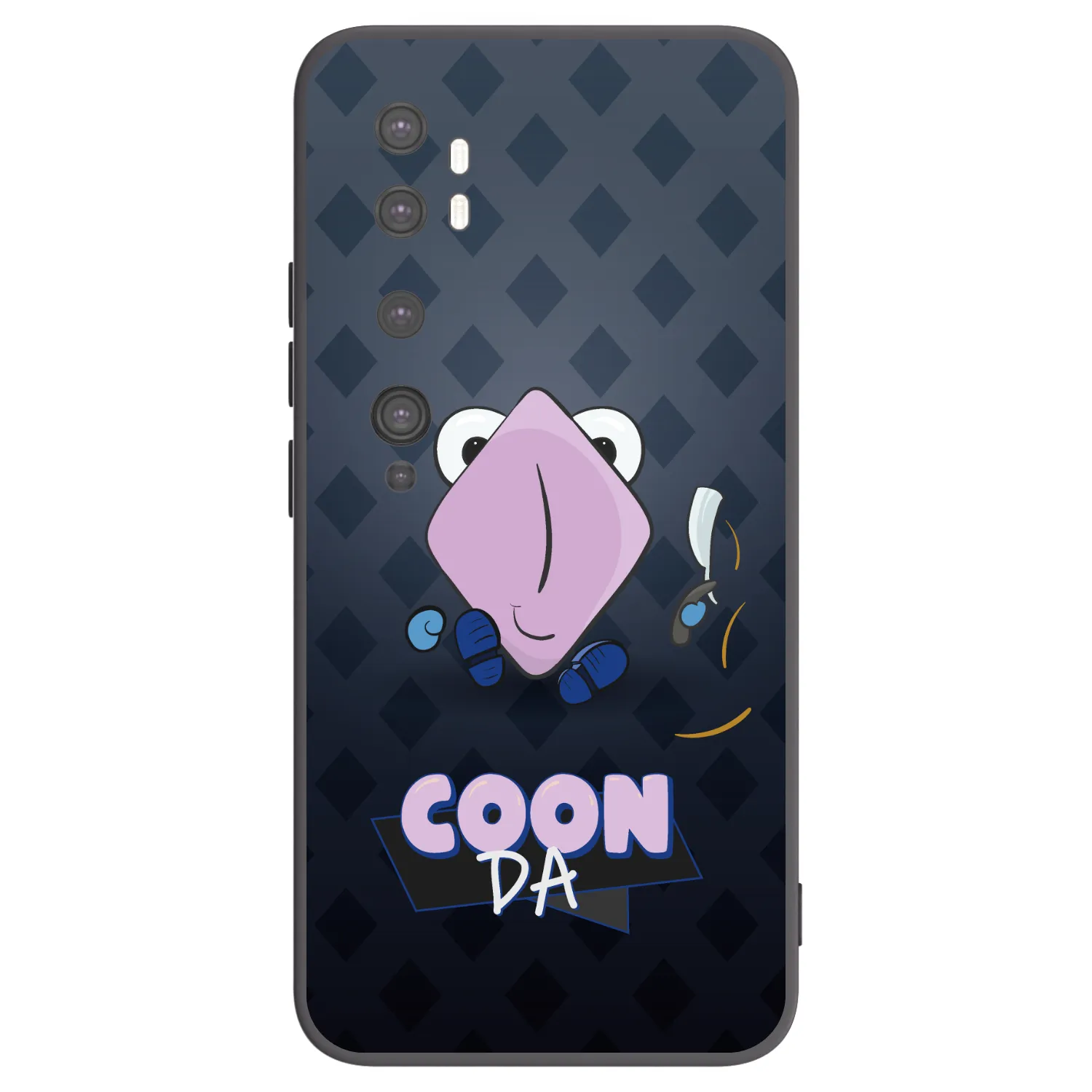 Picasee silikonový černý obal pro Xiaomi Mi Note 10 (Pro) - COONDA holátko - tmavá