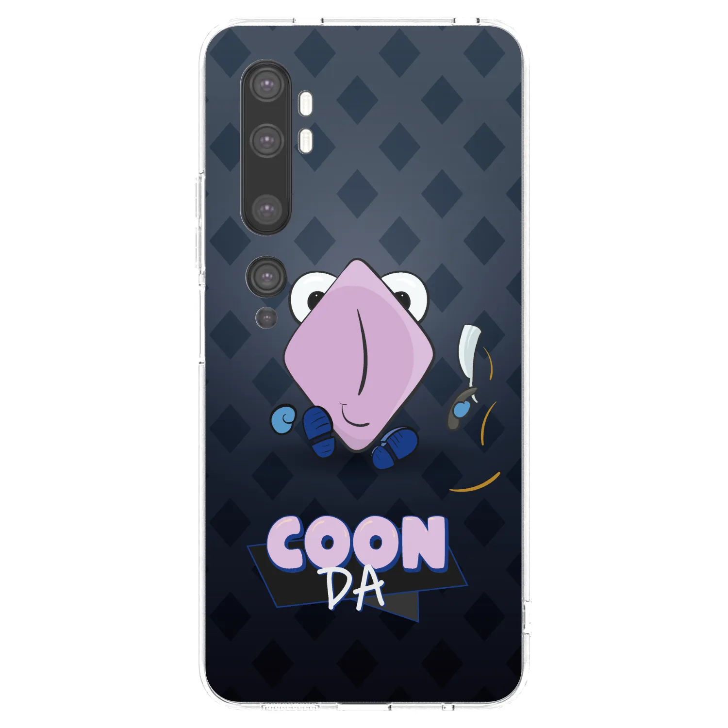Picasee silikonový průhledný obal pro Xiaomi Mi Note 10 (Pro) - COONDA holátko - tmavá