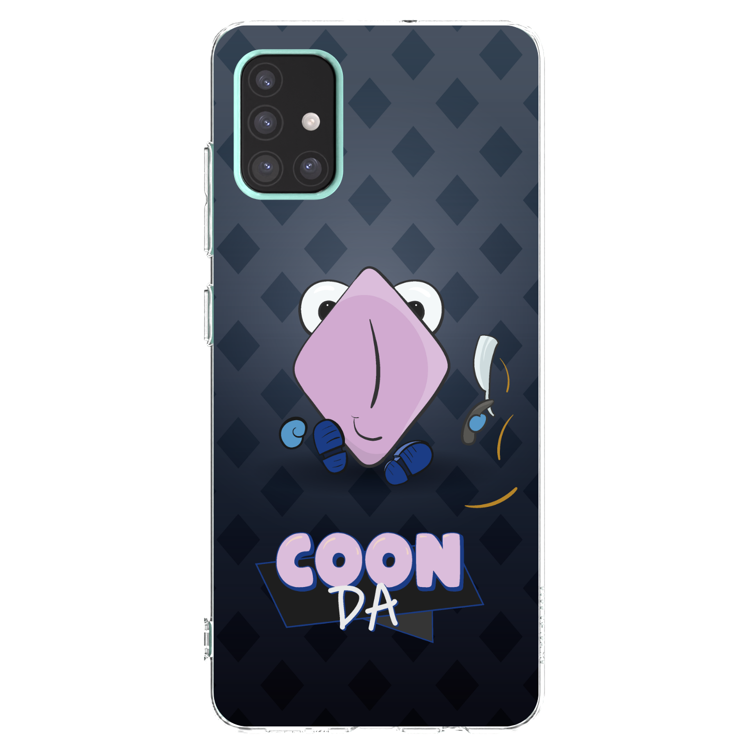Picasee silikonový průhledný obal pro Samsung Galaxy A51 A515F - COONDA holátko - tmavá