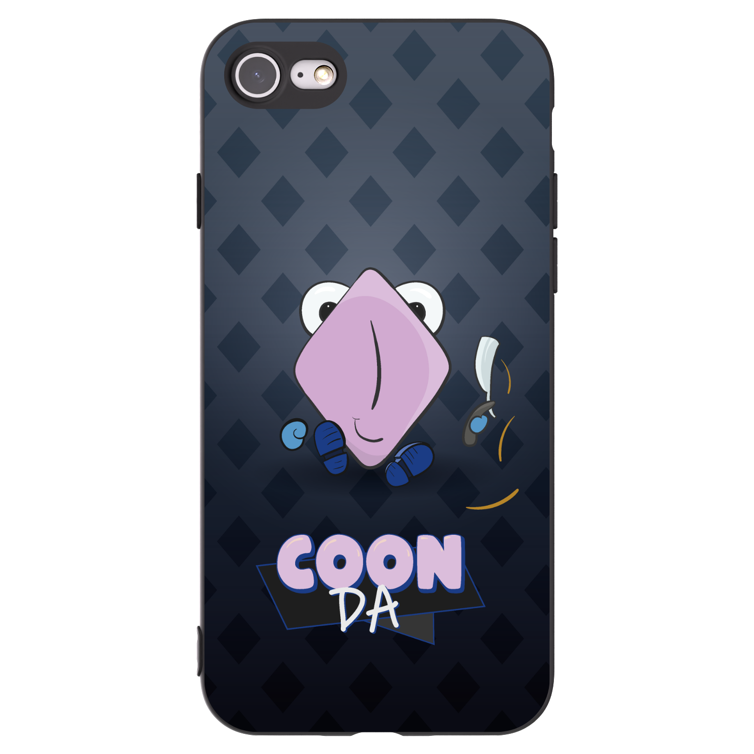 Picasee silikonový černý obal pro Apple iPhone SE 2020 - COONDA holátko - tmavá