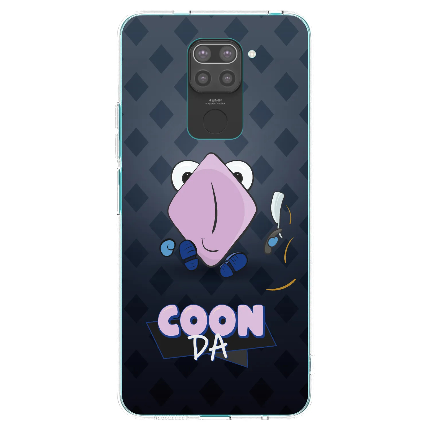 Picasee silikonový černý obal pro Xiaomi Redmi Note 9 - COONDA holátko - tmavá