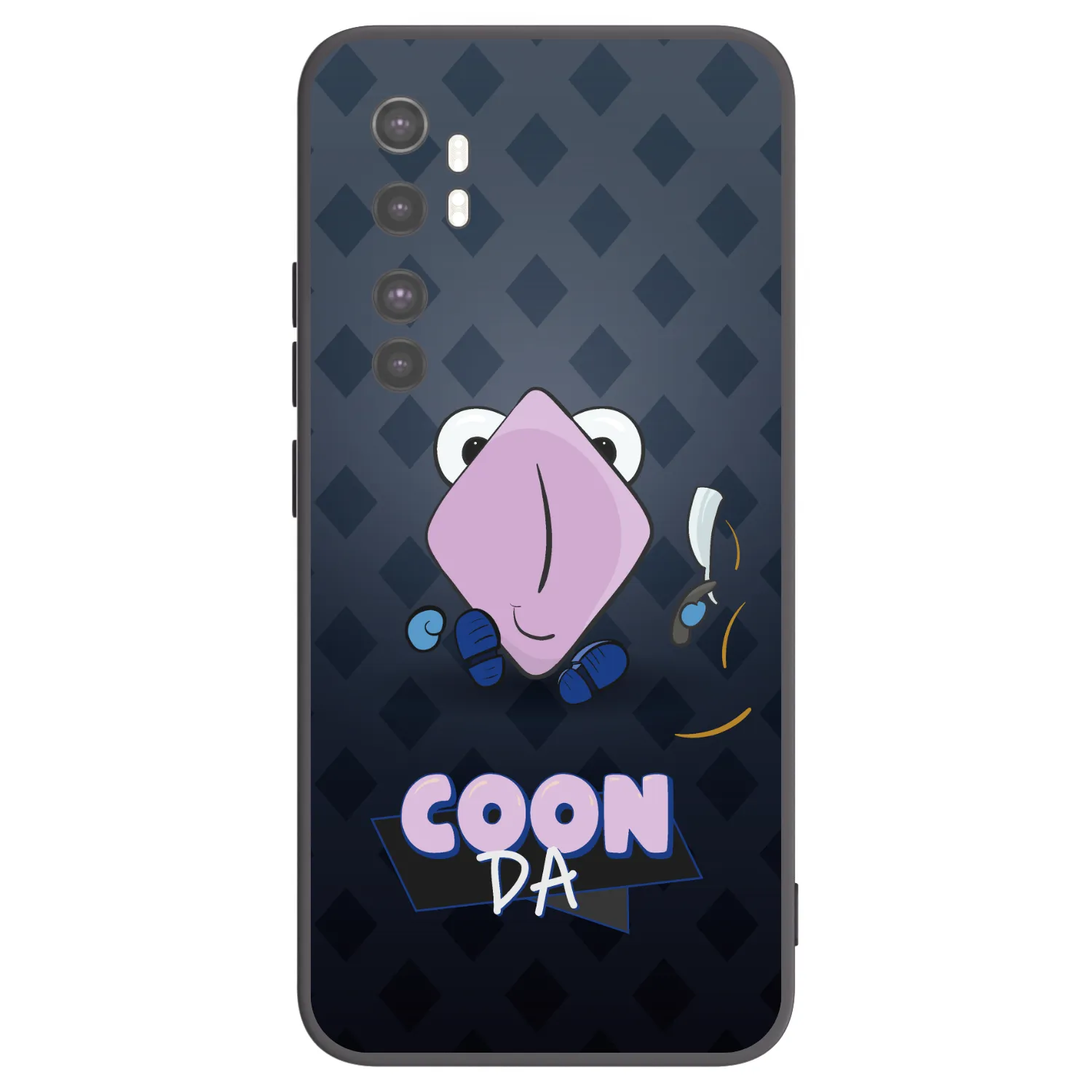 Picasee silikonový černý obal pro Xiaomi Mi Note 10 Lite - COONDA holátko - tmavá