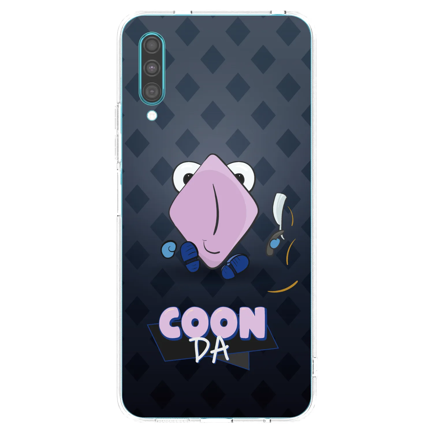 Picasee silikonový průhledný obal pro Samsung Galaxy A30s A307F - COONDA holátko - tmavá