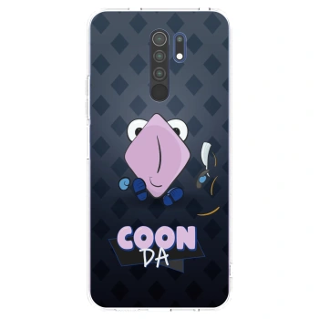 Picasee silikonový průhledný obal pro Xiaomi Redmi 9 - COONDA holátko - tmavá