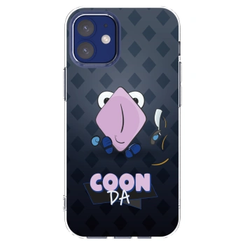 Picasee silikonový průhledný obal pro Apple iPhone 12 mini - COONDA holátko - tmavá