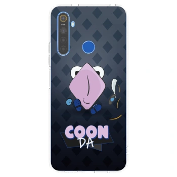 Picasee silikonový průhledný obal pro Realme 5 - COONDA holátko - tmavá