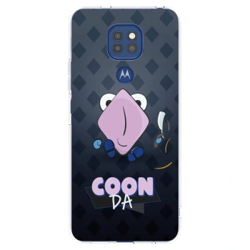 Picasee silikonový průhledný obal pro Motorola Moto G9 Play - COONDA holátko - tmavá